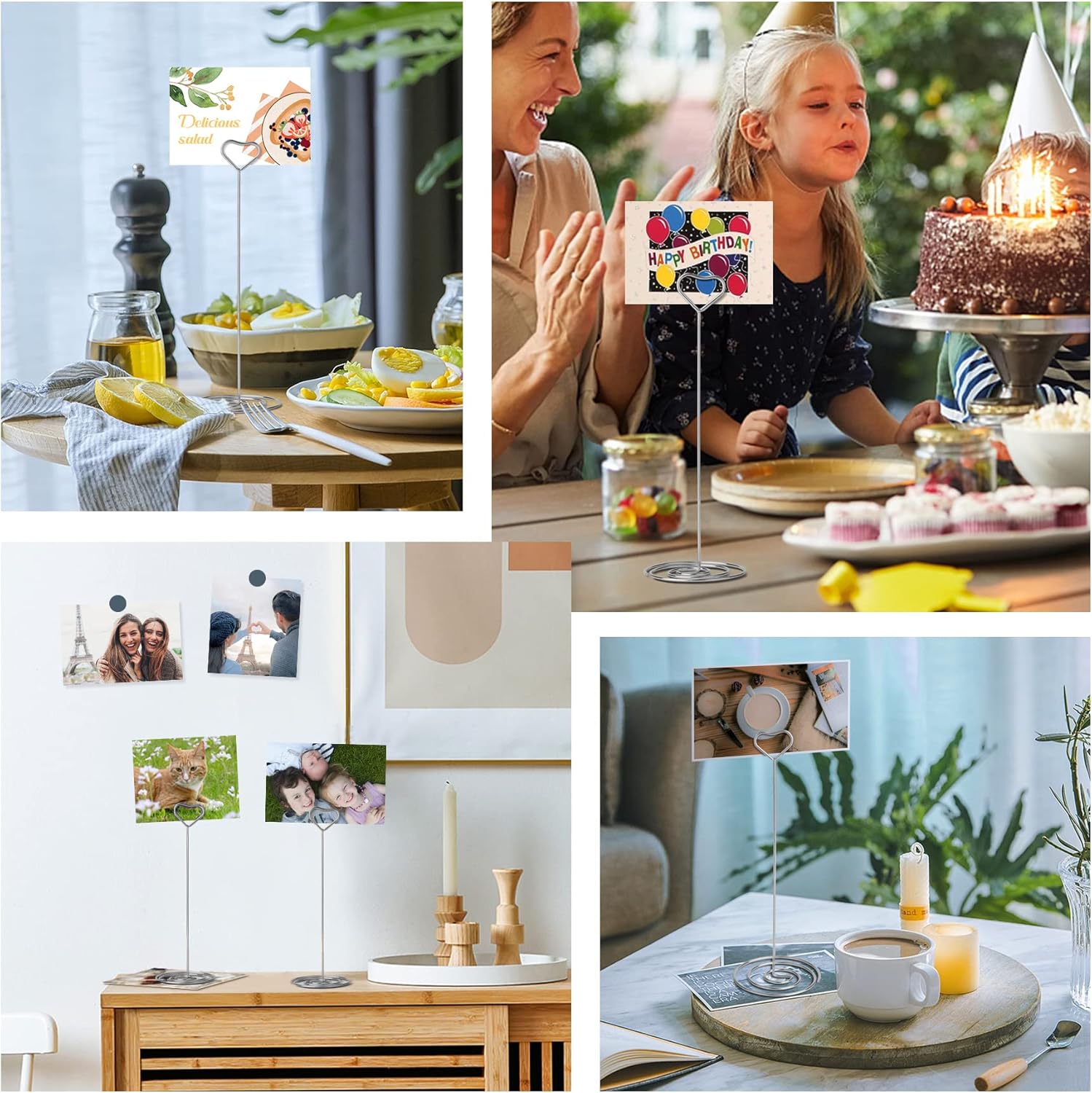 HomWanna Soportes para números de mesa, 10 unidades, 8.75 pulgadas, en forma de corazón, soportes altos para números de mesa para bodas, fiestas,