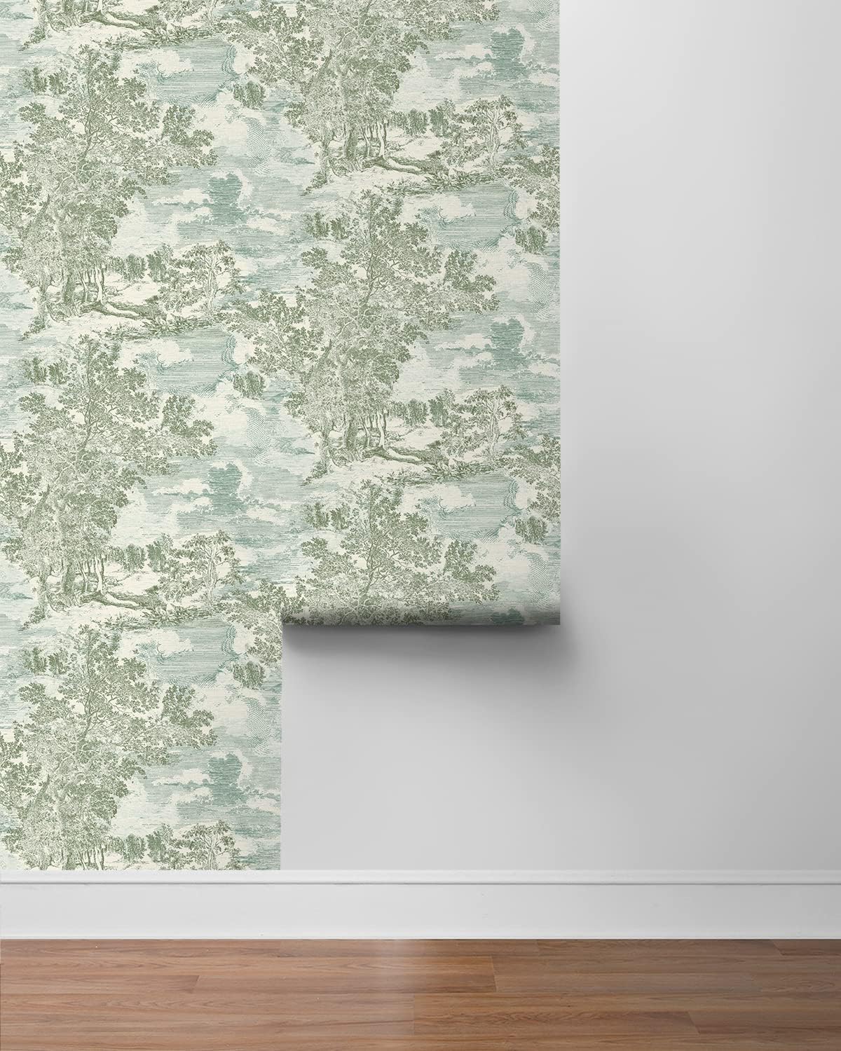 Papel tapiz autoadhesivo para dormitorio, tocador, cocina, autoadhesivo, vinilo, cobertura de 30.75 pies cuadrados (colección de escenas serenas,