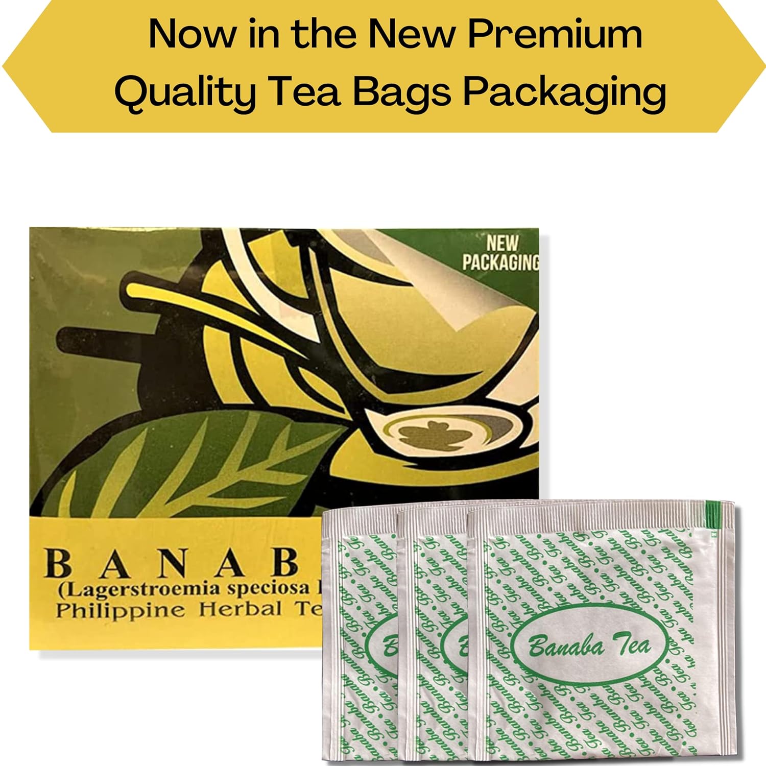 Banaba Philippine Tea Organic Herbal  Paquete de 2  20 bolsitas de té por caja  Total 40 bolsas de té  100 % hojas de banaba más finas  Té de flor