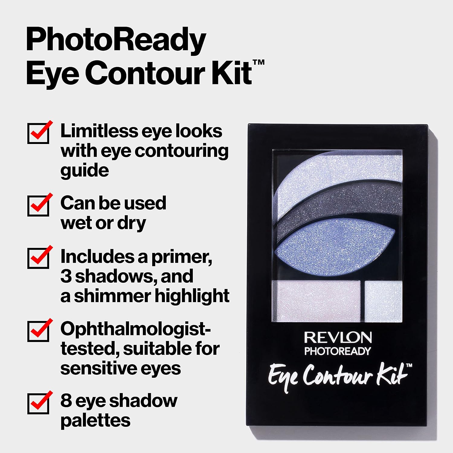 Revlon Base Photoready, sombra y brillo