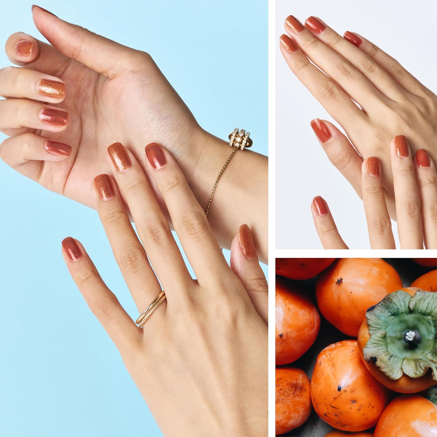 Juego de 3 esmaltes de uñas veganos a base de agua (2 colores + capa superior transparente), respetuoso con el medio ambiente, no tóxico,