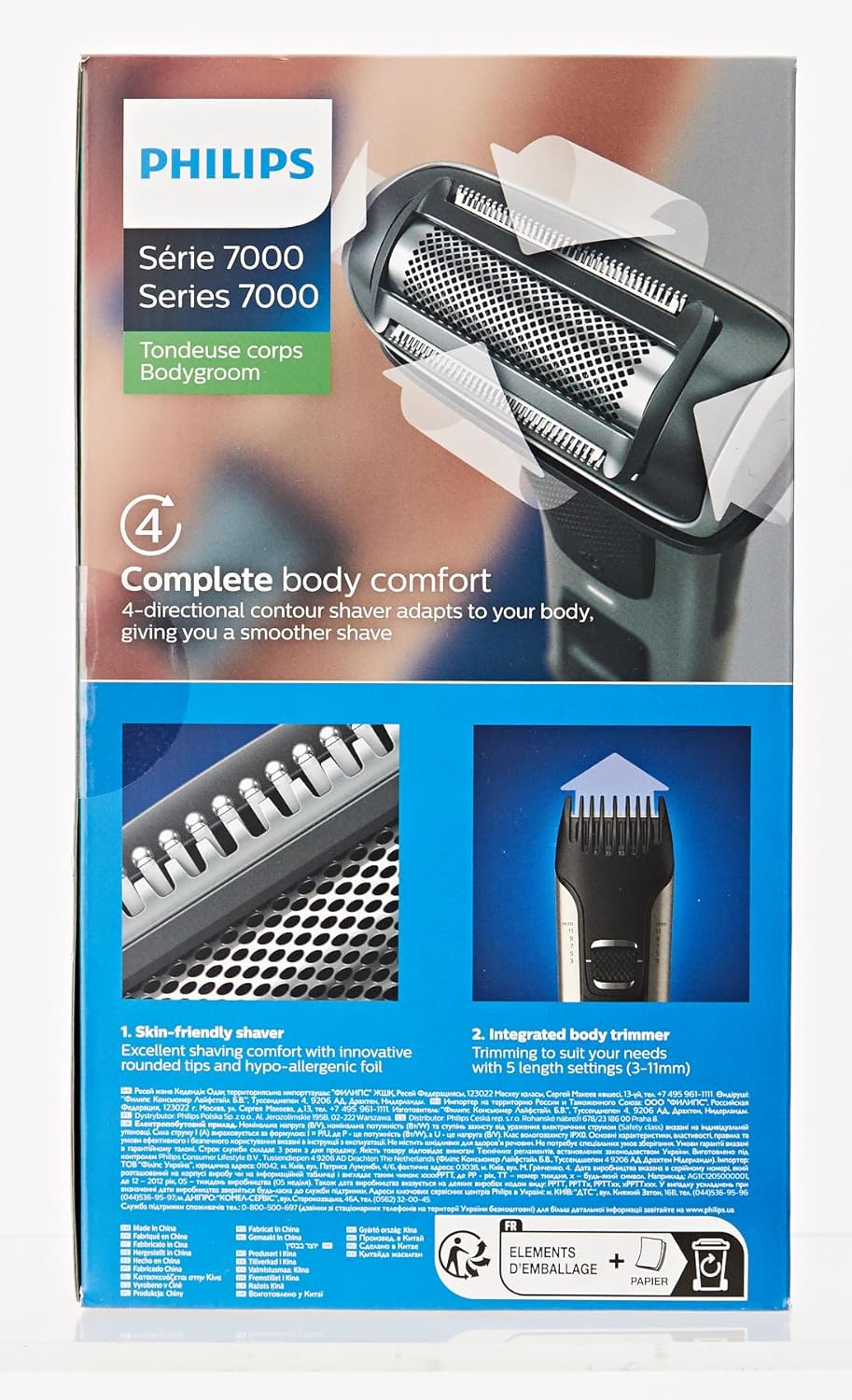 Afeitadora Corporal Philips Bodygroom 7000 Bg7025
