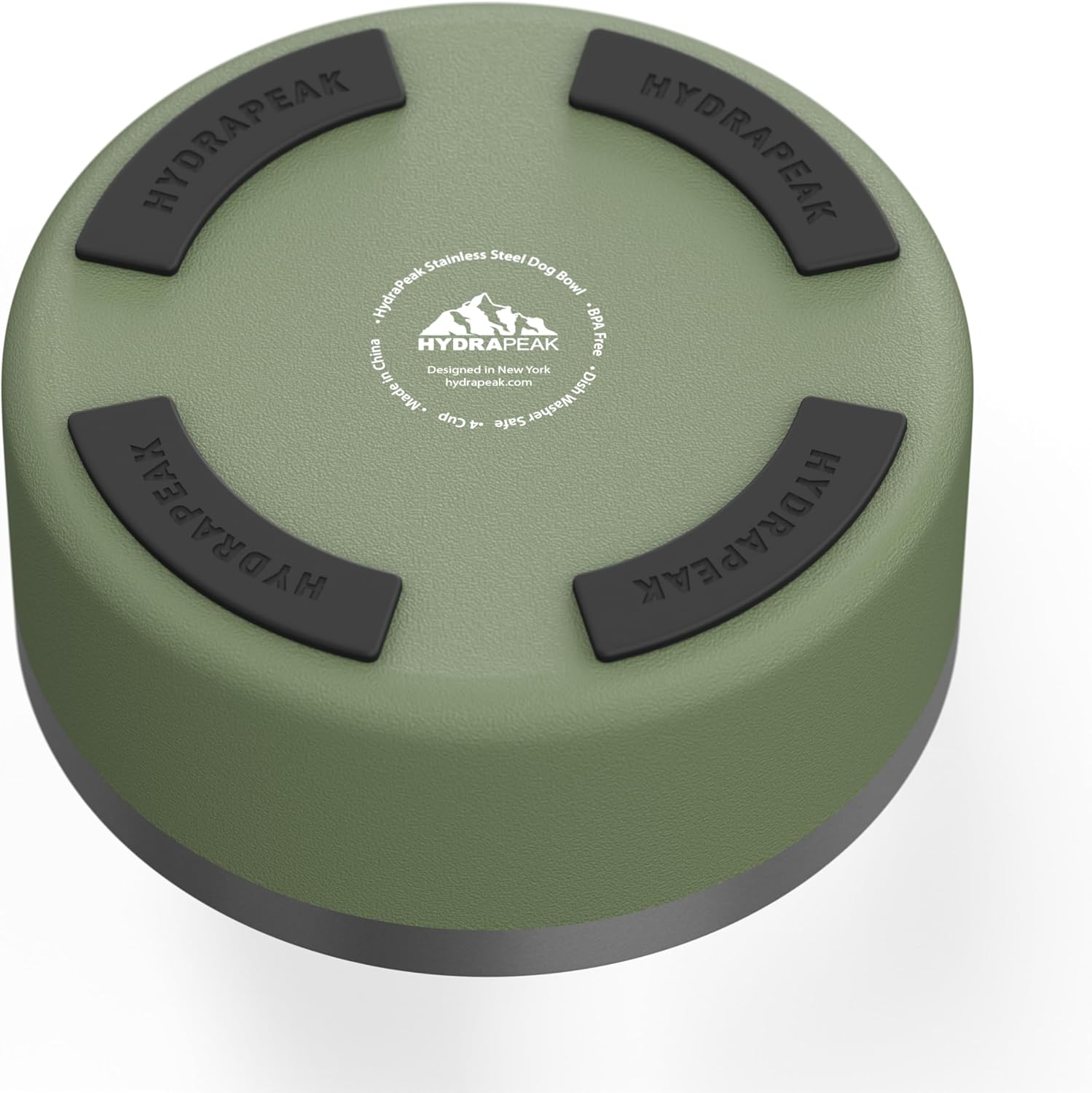 Hydrapeak Cuenco para perro, acero inoxidable antideslizante, cuenco para agua para perros, cuencos de comida para perros, plato de tamaño grande,