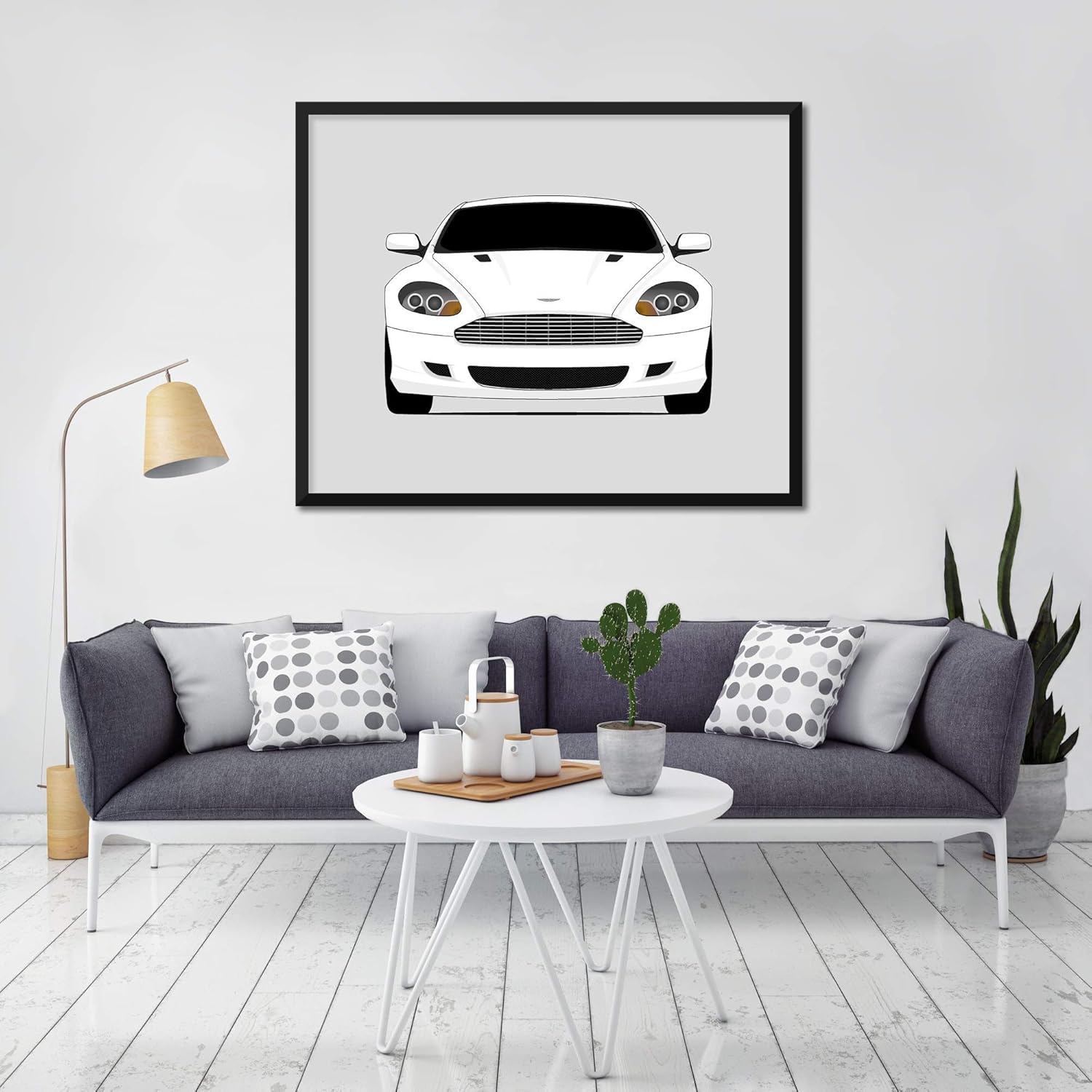 Aston Martin DB9 (2004-2011) Inspired Poster Print Wall Art Decor Handmade (Unframed)