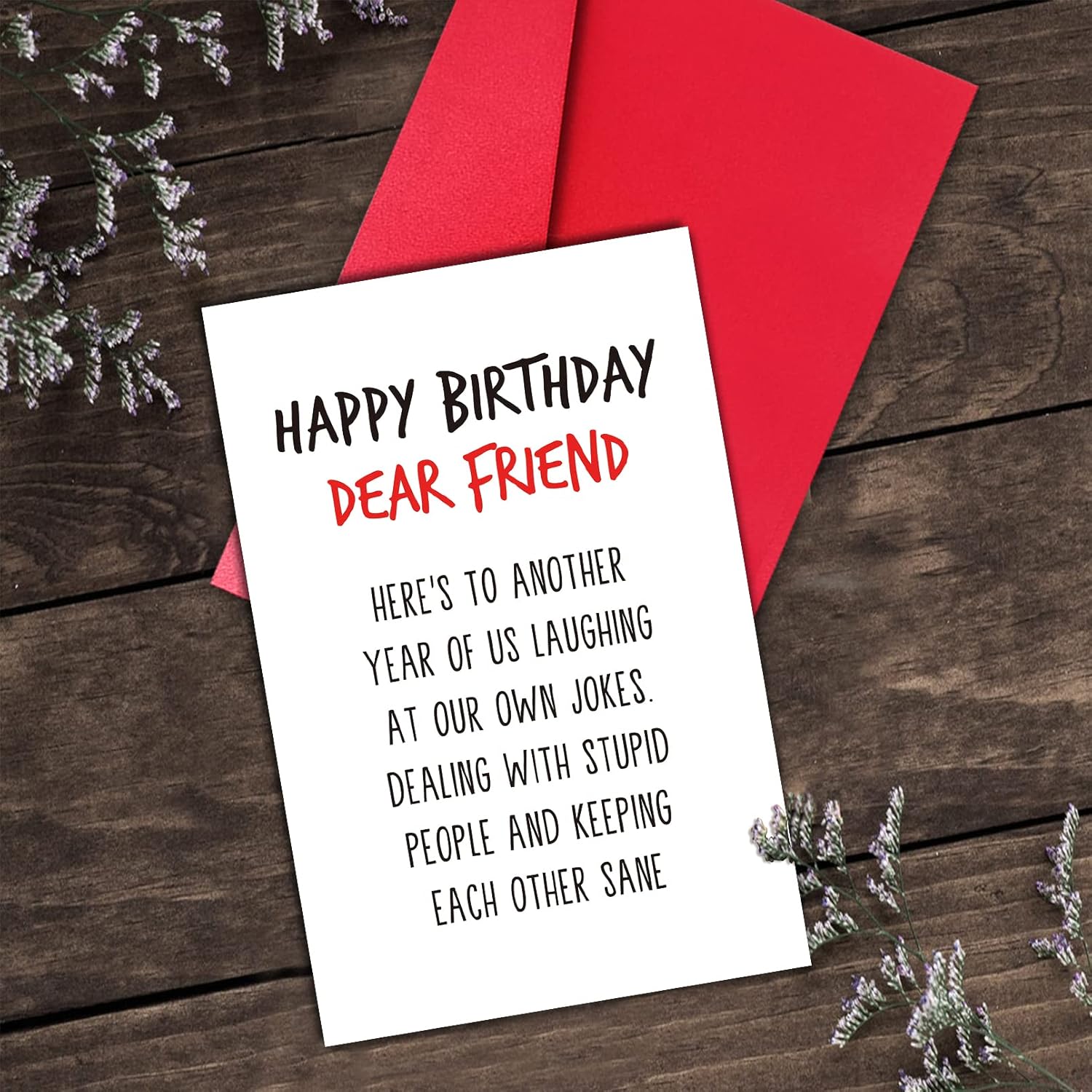 GYYsweetus Tarjeta de feliz cumpleaños para mejor amigo, tarjeta de cumpleaños para compañero de trabajo, divertido regalo de cumpleaños para
