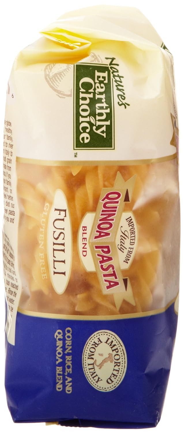 Nature’s Earthly Choice Mezcla de pasta de quinua, Fusilli, 17.6 onzas (paquete de 6)