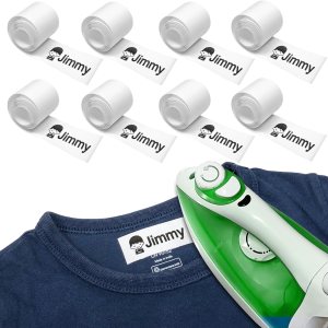 Iorn On Label – Cintas blancas para ropa oscura y delgada, sello con nombre para ropa de niños, sello personalizado con nombre, calcomanías para Iorn On Label – Cintas blancas para ropa oscura y delgada, sello con nombre para ropa de niños, sello personalizado con nombre, calcomanías para