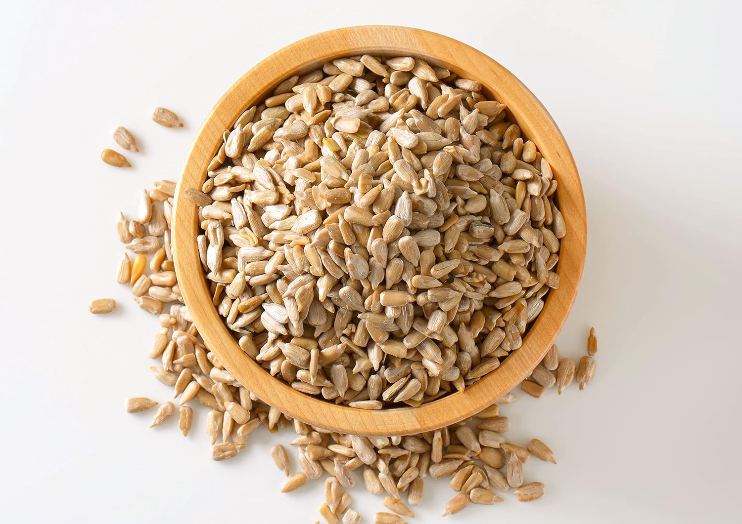 Granos de semillas de girasol tostados en seco, 1 libra, sin sal, asados al horno, sin aceite añadido, sin cáscara, vegano, kosher, keto, a granel.