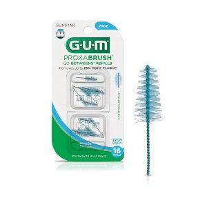 GUM Proxabrush Go-Betweens – Recambios anchos – Compatible con mango permanente GUM – Cepillos interdentales reutilizables – Púas dentales de cerdas GUM Proxabrush Go-Betweens – Recambios anchos – Compatible con mango permanente GUM – Cepillos interdentales reutilizables – Púas dentales de cerdas