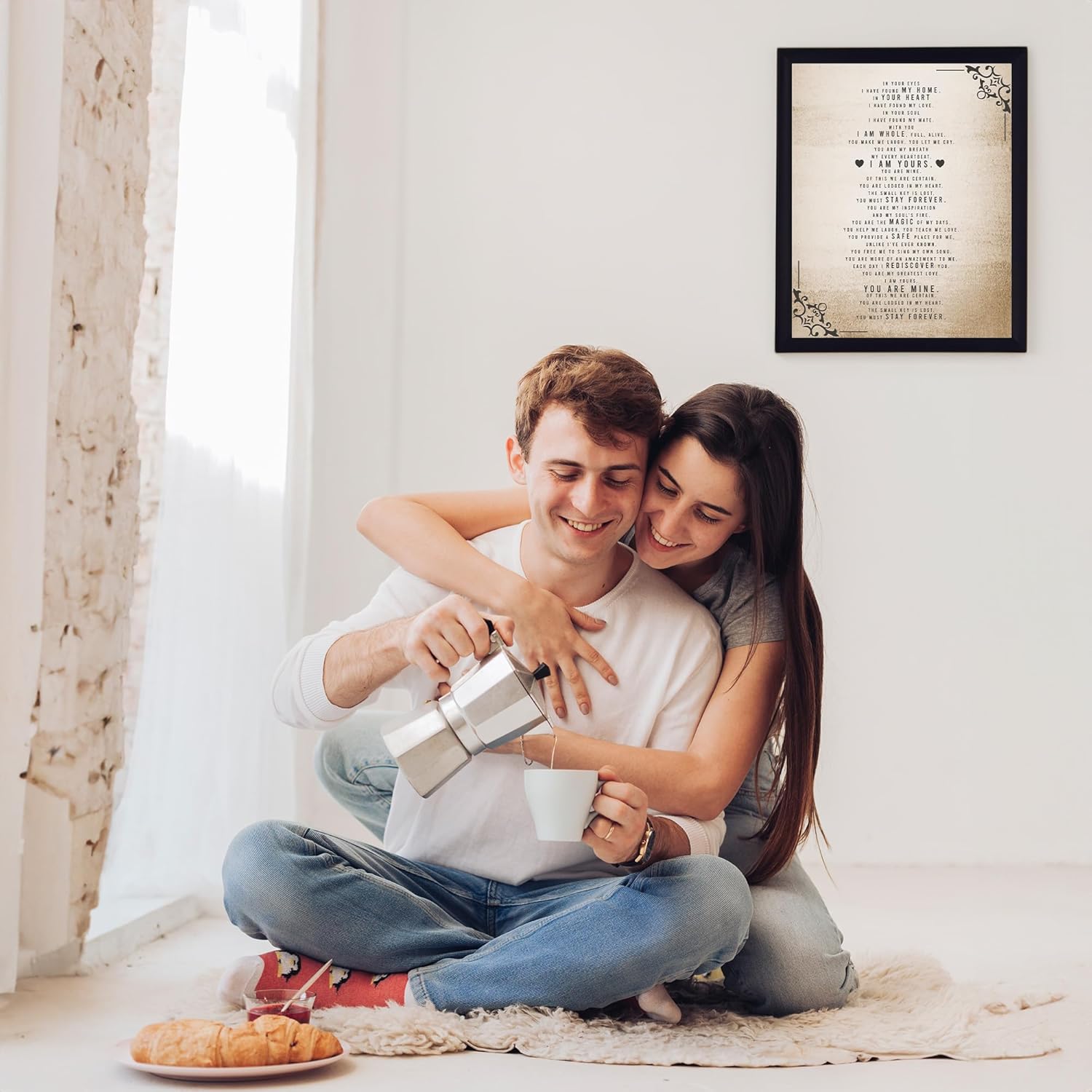 I Have Found My Home- Romantic Love Poem Wall Art – Spiritual Love & Marriage Wall Decor Poster, Emotional Home Decor for Spouse, Partner,