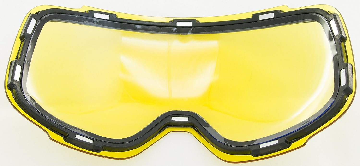 Gafas de esquí y snowboard con lente magnética antivaho (rojo negro con plata y amarillo)