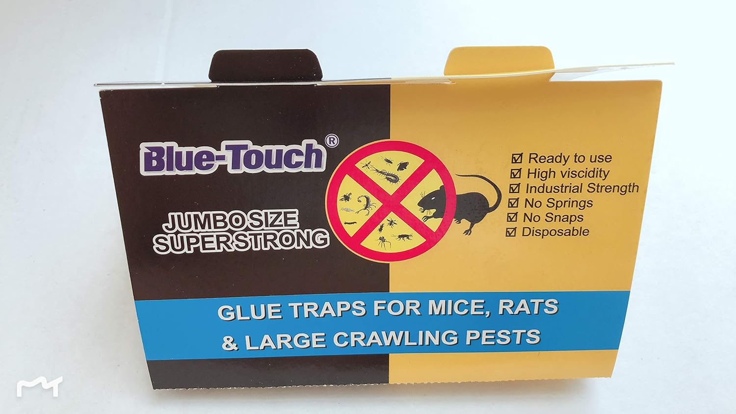 Blue-Touch – Trampas de pegamento extra grandes para ratas, tableros de pegamento perfumados con mantequilla de maní para ratones, ratas, ratones,