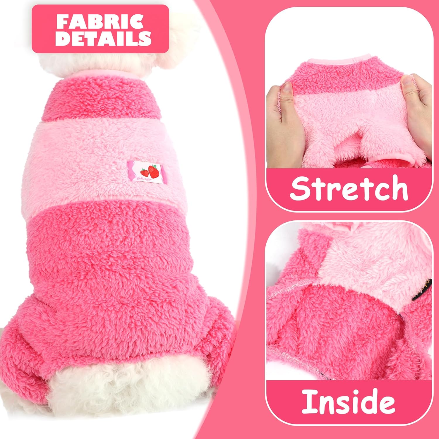 Ropa de invierno para perros pequeños, suéteres lindos para otoño e invierno, suéter cálido de chihuahua, pijama suave para perros, suéter para