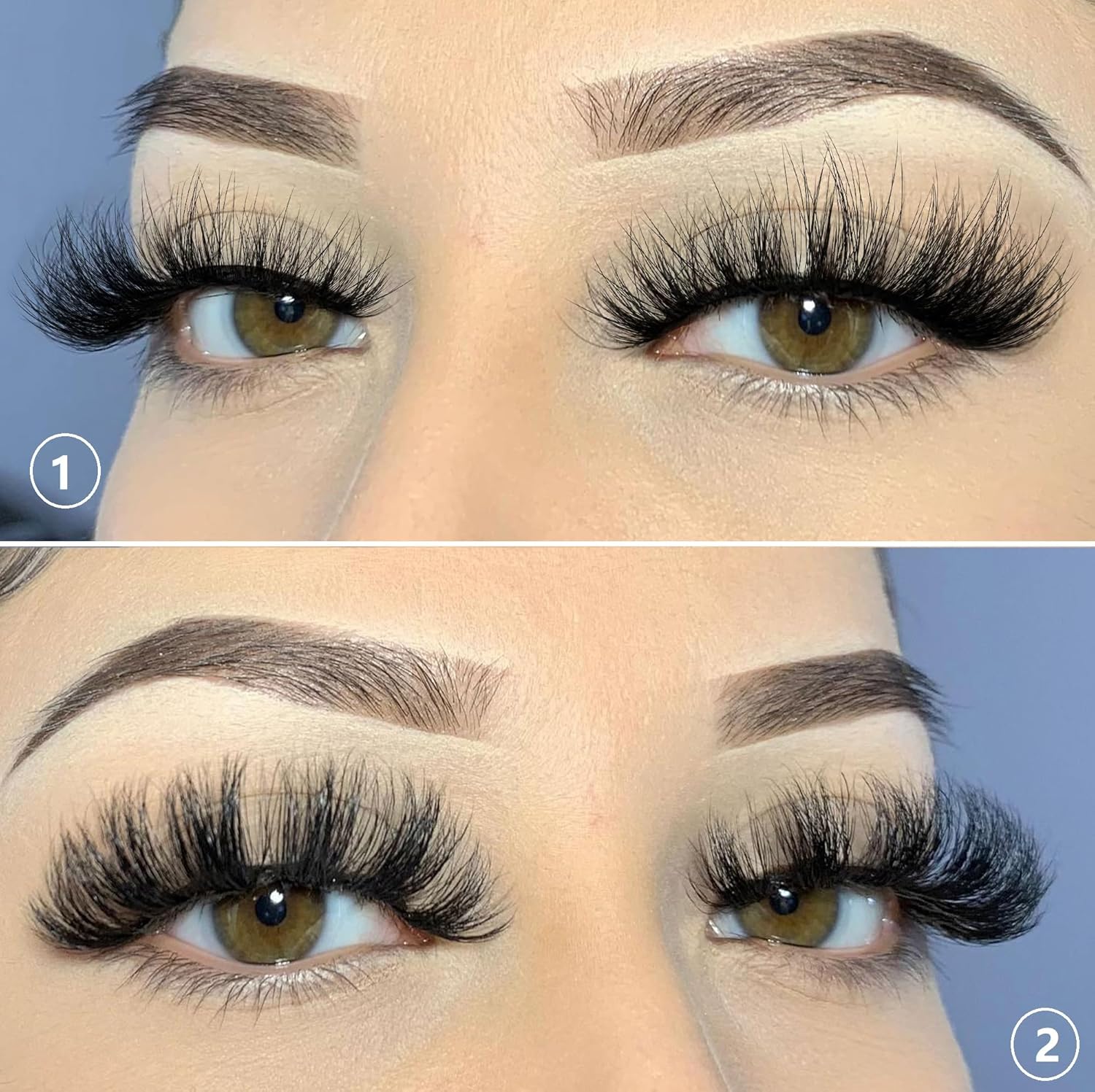 Geeneiya, 20 pares de pestañas postizas esponjosas y finas, de 0.76 pulgadas, aspecto natural, 5D, volumen 5D, pestañas que parecen extensiones de 4