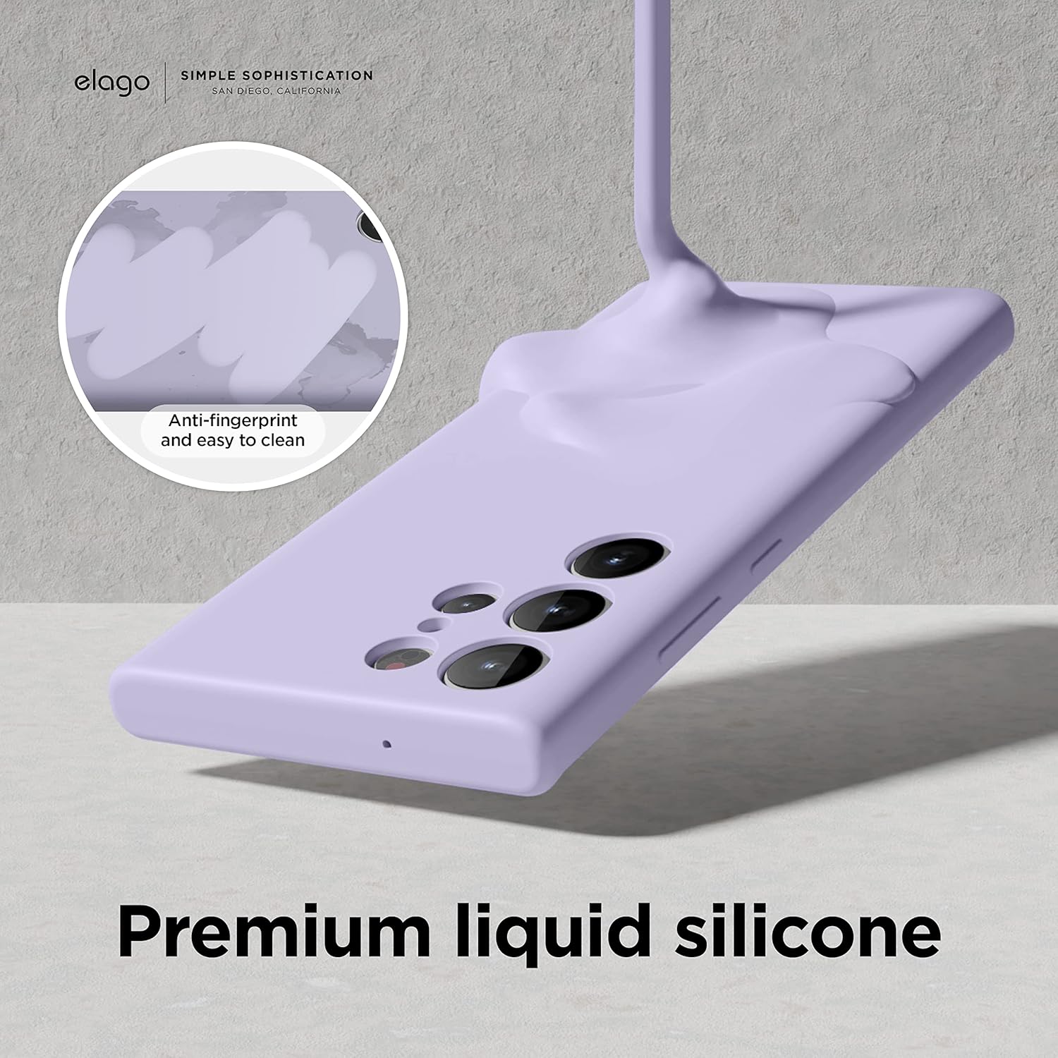 elago Compatible con Samsung Galaxy S23 Ultra, funda de silicona líquida, funda protectora de cuerpo completo, a prueba de golpes, funda delgada