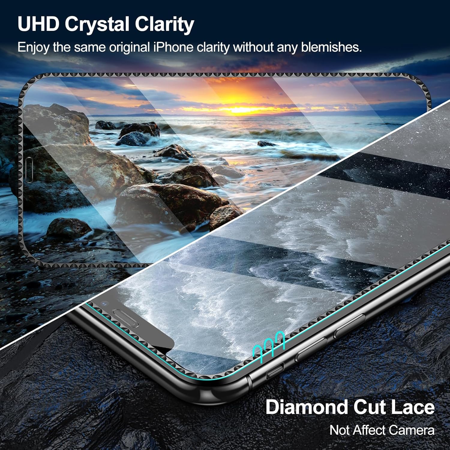 HianDier Funda compatible con iPhone 11 Pro con tarjetero para mujeres y hombres, con pulsera, protector de pantalla y funda para cámara para iPhone