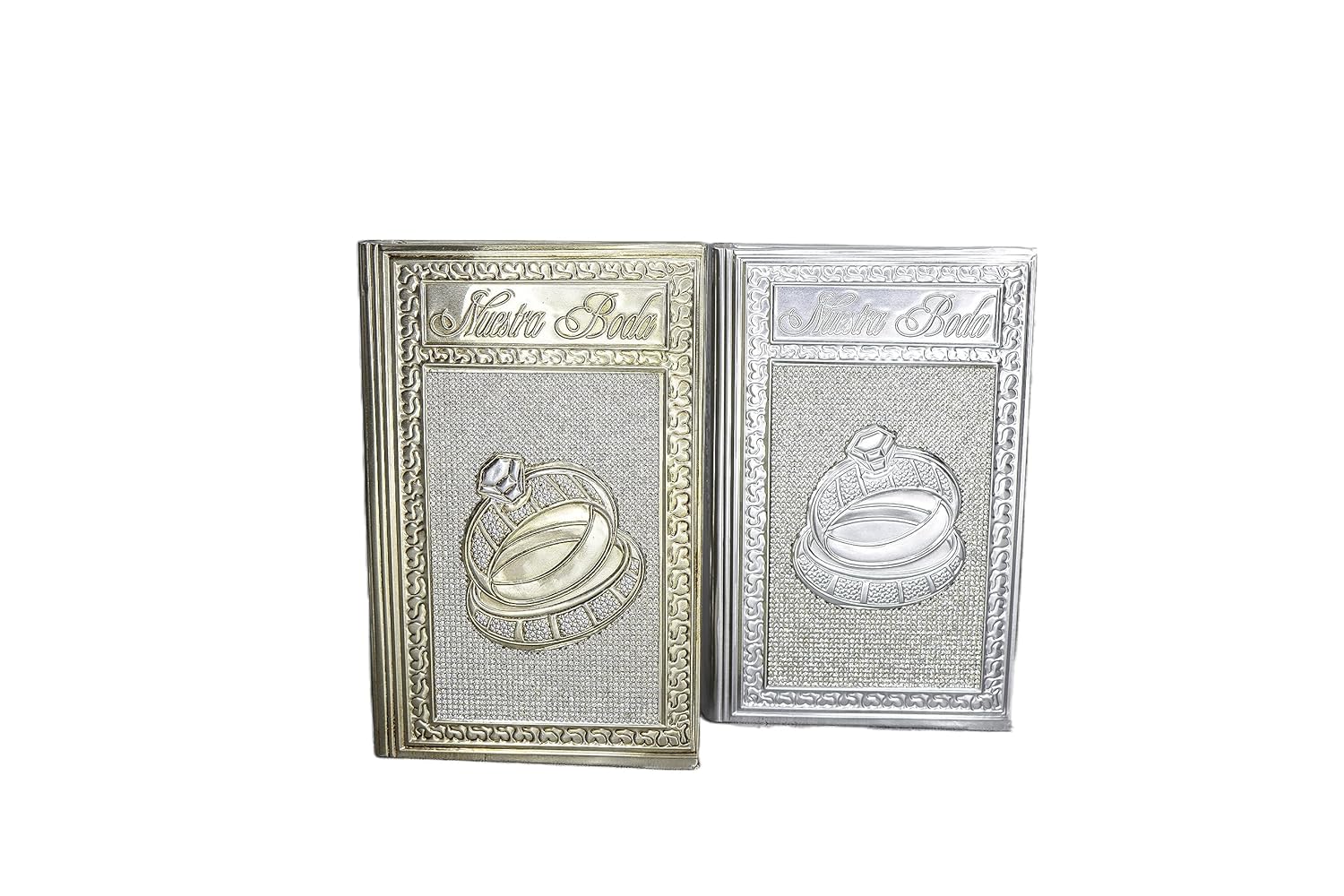 A&C Quinceañeras and More Aluminium Embossed bible biblia con repujado Wedding Bible Biblia Para Boda Catholic Bible Disponible solo Español