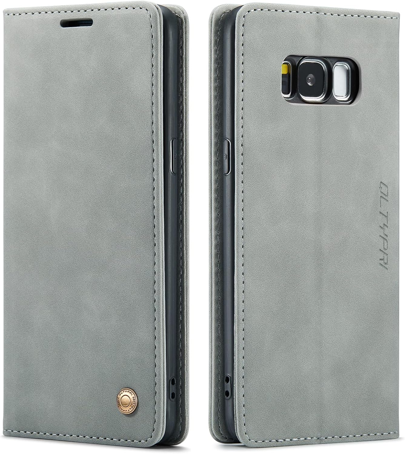 QLTYPRI Funda Para Samsung Galaxy S8 Plus, Vintage PU Cuero Billetera Caso Ranura Para Tarjeta Kickstand Cierre Magnético A Prueba De Golpes Flip