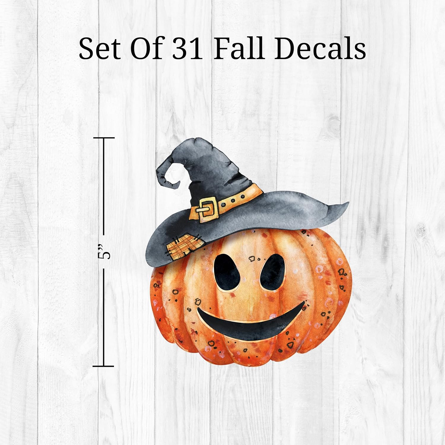 Decalcomania – Calcomanías de pared para Halloween, juego de 31 calcomanías de decoración de calabazas de otoño para sala de estar, dormitorio,