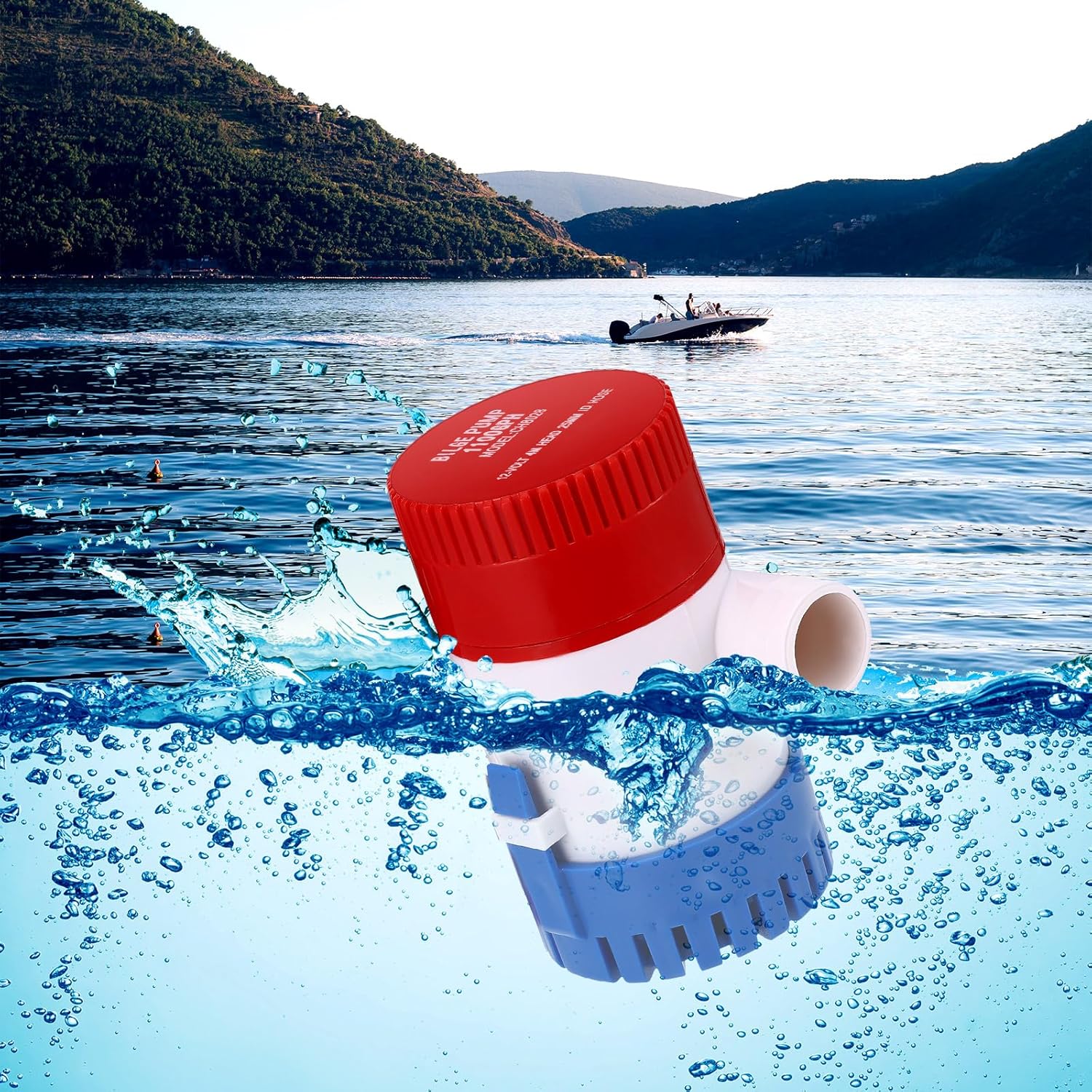 Bomba de sentina sumergible de 12 V, bomba de agua de sentina eléctrica de bajo ruido, bomba de agua automática no automática para tanque de agua,