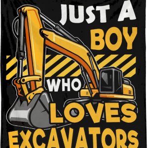Just A Boy Who Loves Excavators – Manta suave de franela acogedora y ligera, regalo perfecto para cama, sofá, sofá, 40 x 30 pulgadas, extra pequeña Just A Boy Who Loves Excavators – Manta suave de franela acogedora y ligera, regalo perfecto para cama, sofá, sofá, 40 x 30 pulgadas, extra pequeña