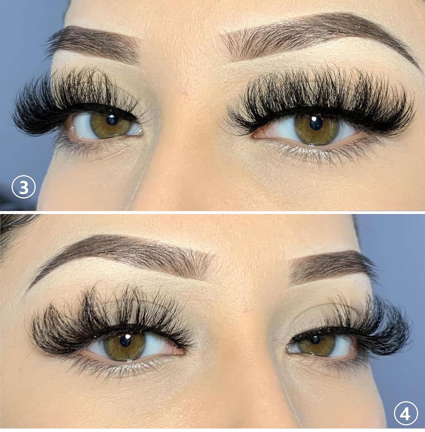 Geeneiya, 20 pares de pestañas postizas esponjosas y finas, de 0.76 pulgadas, aspecto natural, 5D, volumen 5D, pestañas que parecen extensiones de 4