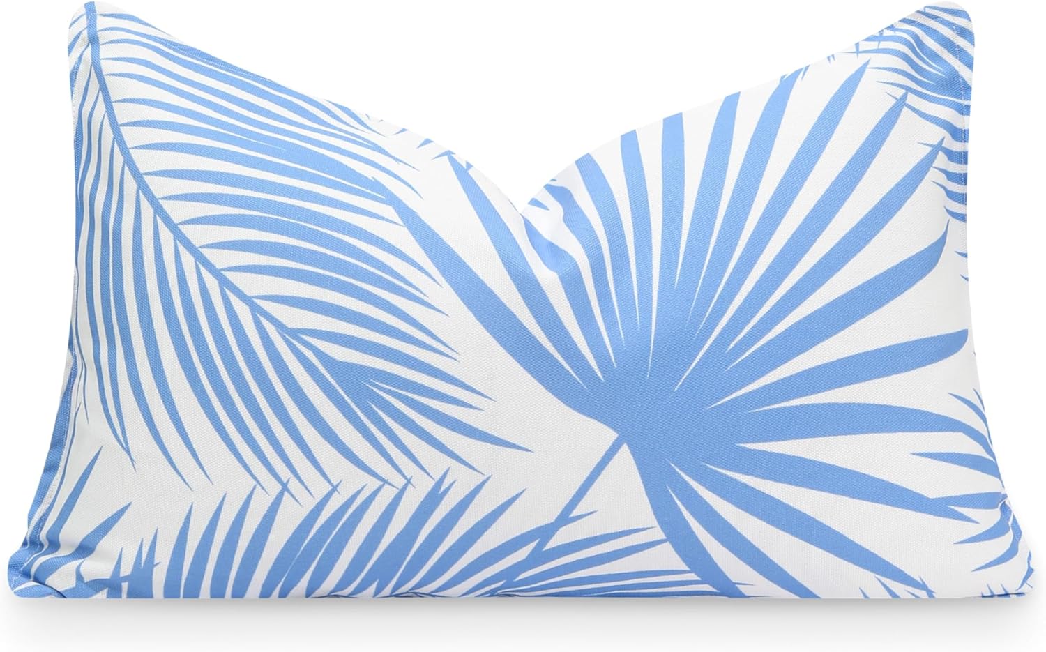 Hofdeco Premium Coastal Patio – Funda de almohada lumbar para interiores y exteriores, 12 x 20 pulgadas, repelente al agua para patio trasero, sofá,