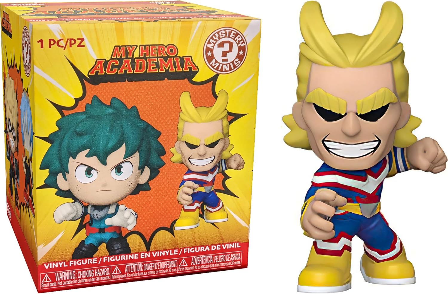 All Might Fun ko Mystery Minis – Figura de vinilo con 1 protector gráfico compatible con ‘ToysDiva’ (48855  A – B)