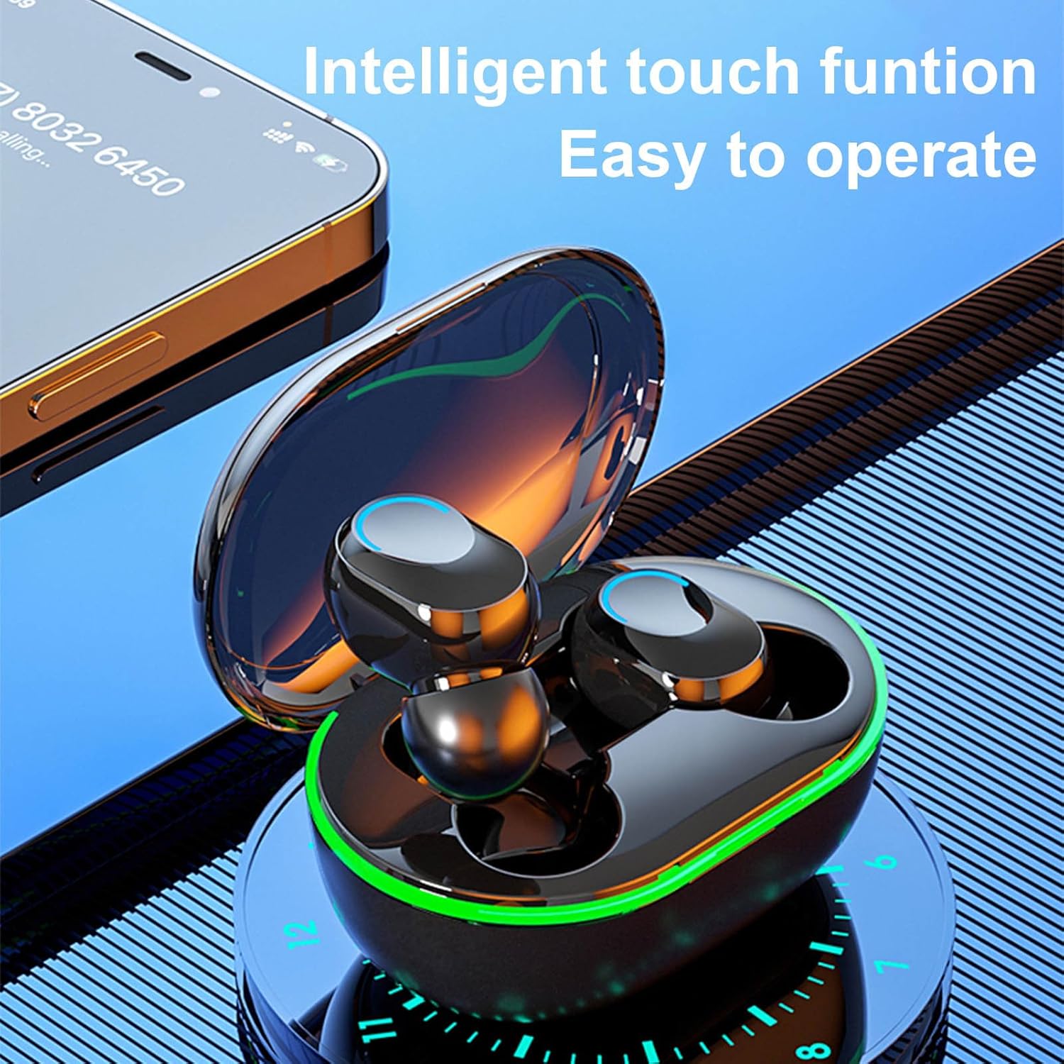 OAVQHLG3B Auriculares inalámbricos Bluetooth en auriculares 5.3 Bluetooth Auriculares inalámbricos Bluetooth Auriculares inalámbricos Auriculares