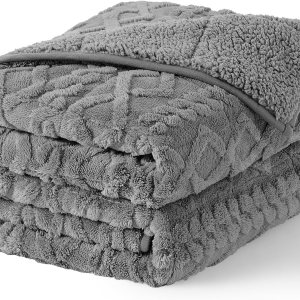 Uttermara Manta con peso Sherpa para adultos, patrón de punto trenzado, tamaño individual, 15 libras para cálida y acogedora, manta con peso de 48 x Uttermara Manta con peso Sherpa para adultos, patrón de punto trenzado, tamaño individual, 15 libras para cálida y acogedora, manta con peso de 48 x