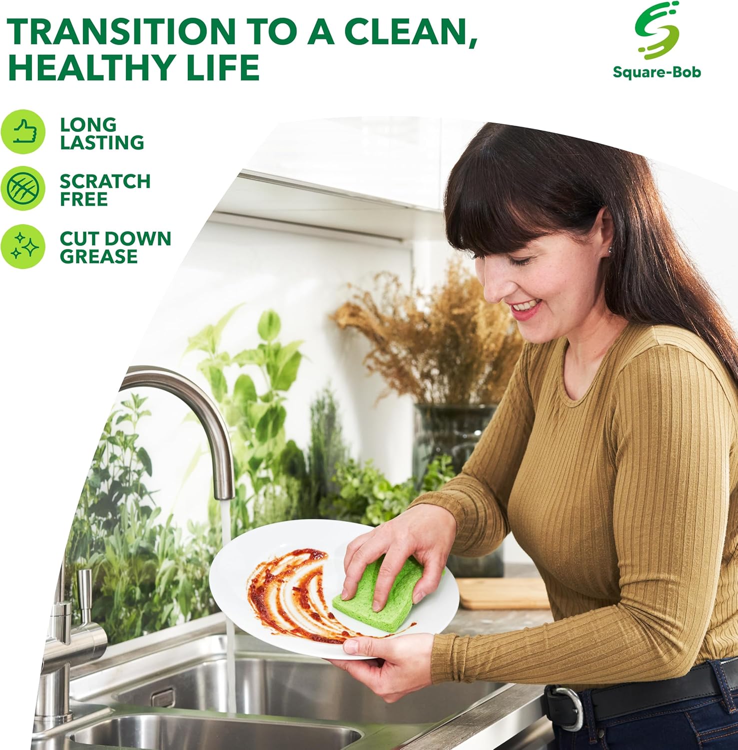 24 esponjas comprimidas para cocina, antiarañazos, altamente absorbentes, para limpieza de platos, encimera, fregadero, automóvil, biodegradables,