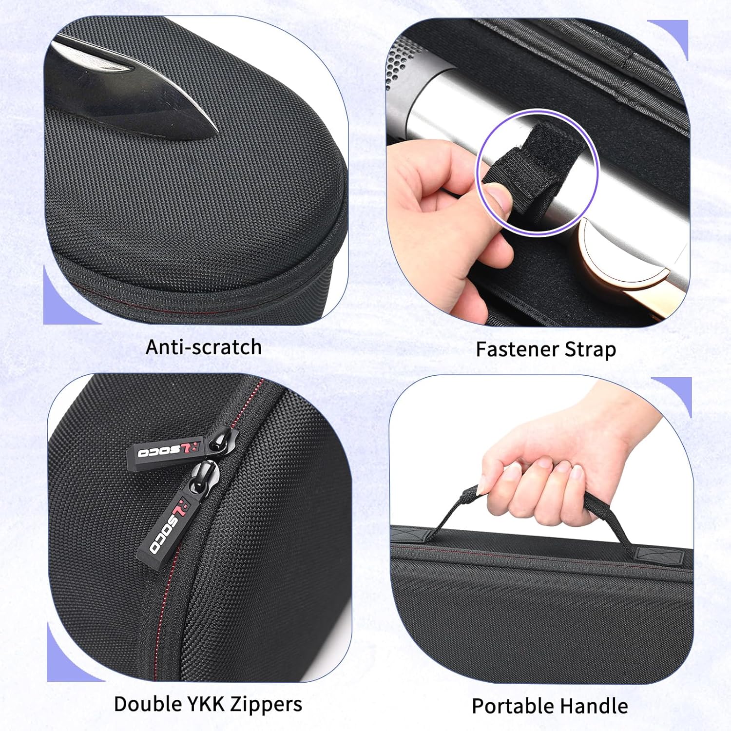 RLSOCO Estuche de viaje para alisador de cabello Dyson AirstraitCorrale, estuche de almacenamiento para alisador Dyson de cerámica Airstrait de
