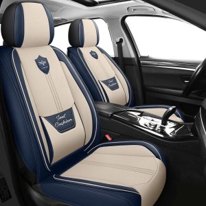 LINGVIDO Fundas de cuero para asiento de automóvil, funda transpirable para automóvil, accesorios de cojín para automóviles y SUV, camión, juego de LINGVIDO Fundas de cuero para asiento de automóvil, funda transpirable para automóvil, accesorios de cojín para automóviles y SUV, camión, juego de