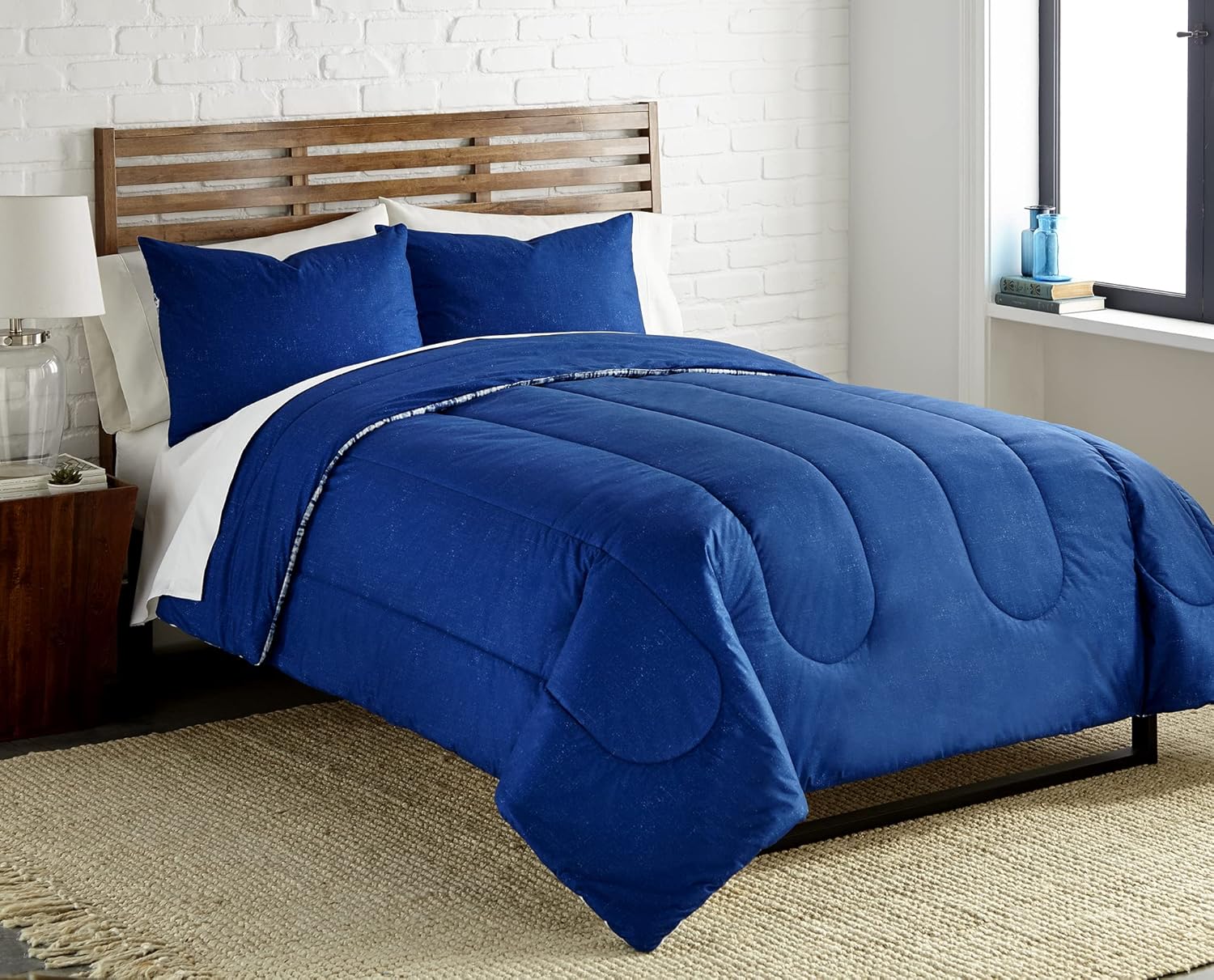Thermee Micro Flannel Juego de edredón tamaño matrimonialqueen, ropa de cama de felpa, suave y cálida, lavar y secar a máquina, cuadros de acuarela