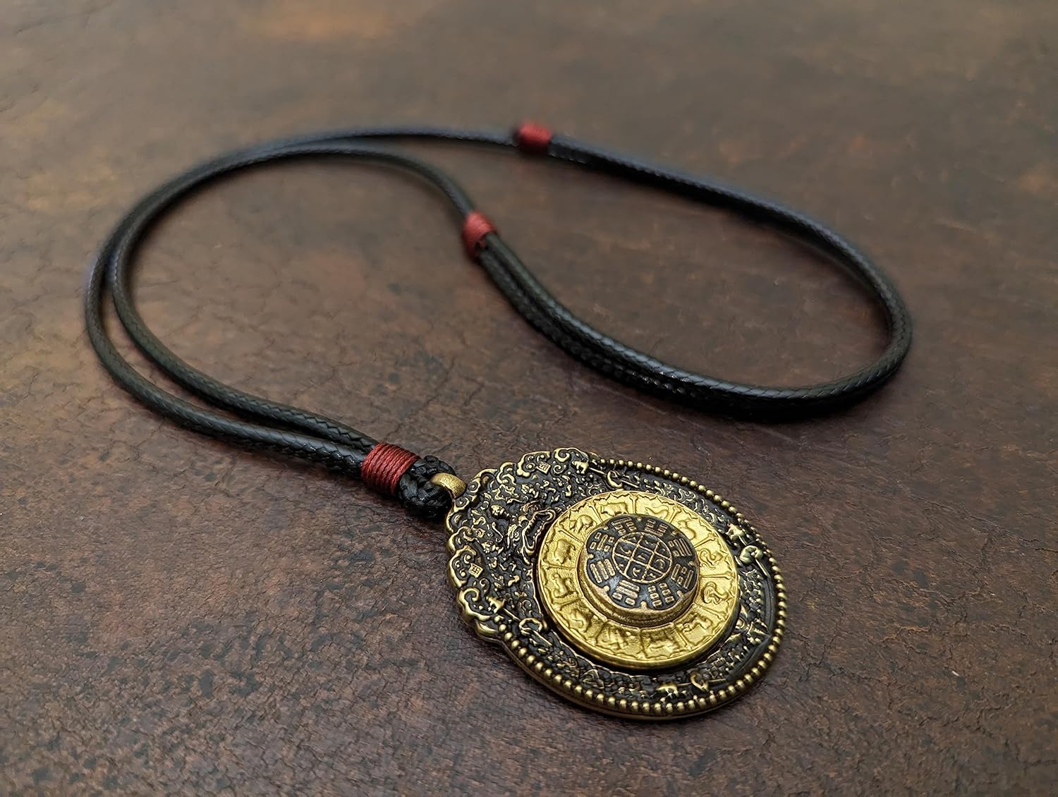 Bagua Amulet Melong Tibetan Mirror Defense Negative Provocation Reflection Dzogchen Bon Buddhist Pendant Tibet Necklace Shaman Mirror