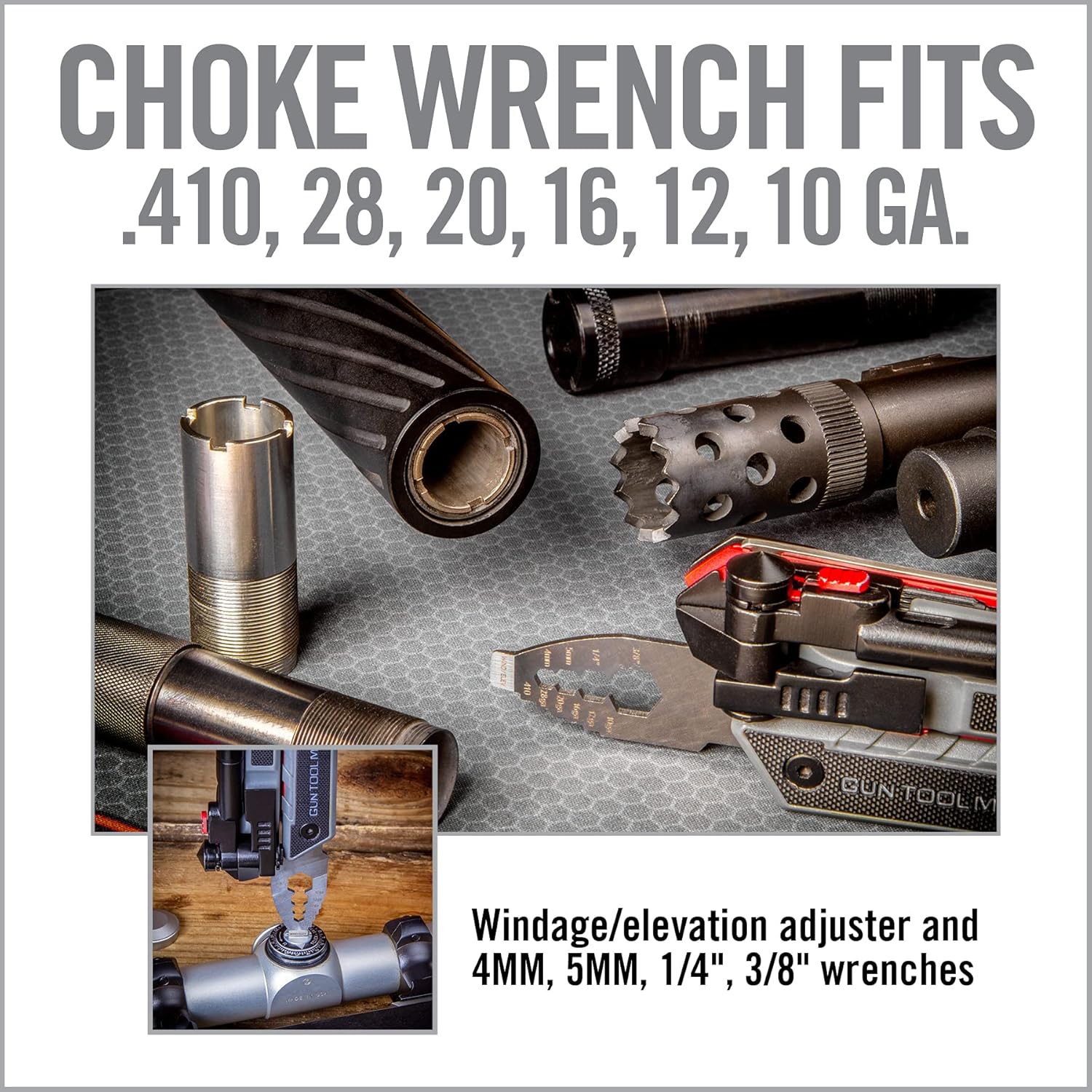 Real Avid Gun Tool Max, multiherramienta 37 en 1 para armería, incluye alicates, cortadores de alambre, hoja de cuchillo, llave de estrangulador