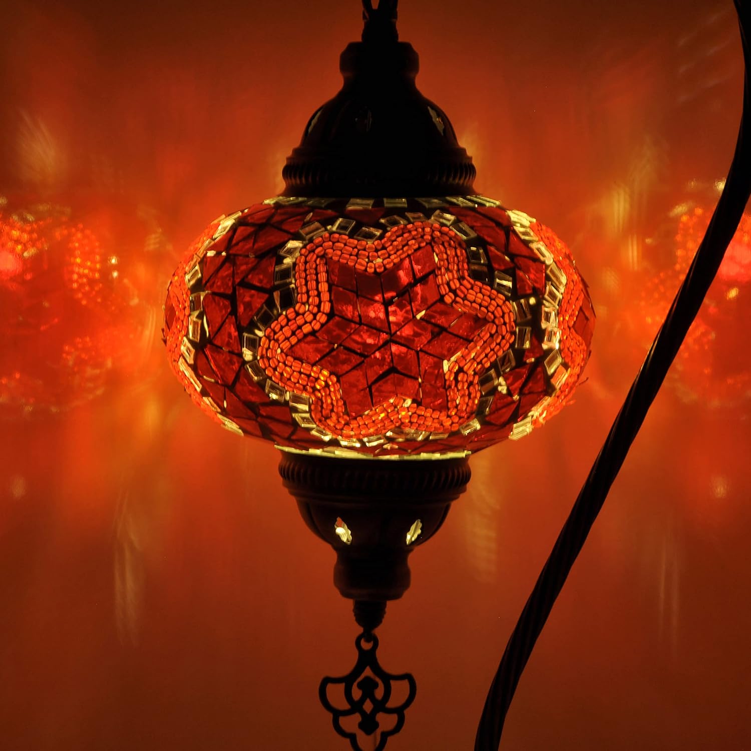 10 Variation Mosland Home Turkish Lamp Mosaic Table Lamps  Turkish Moroccan Lamp with Bronze Base  Handmade Swan Neck Tiffany Night Lamp  Mosaic