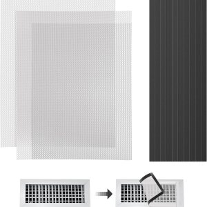 Paquete de 3 cubiertas de ventilación de suelo de 15.73 x 11.81 pulgadas, cubiertas de ventilación magnéticas de PVC, pantalla de ventilación de Paquete de 3 cubiertas de ventilación de suelo de 15.73 x 11.81 pulgadas, cubiertas de ventilación magnéticas de PVC, pantalla de ventilación de