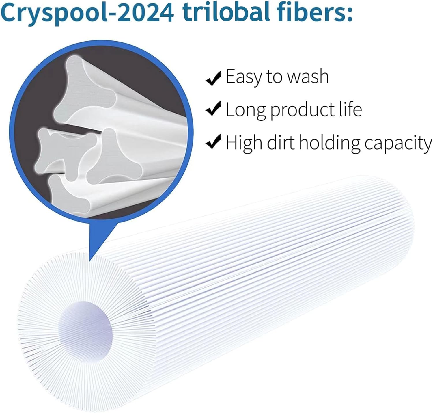 Cryspool 06008 Filtro compatible con 6CH-940, PWW50P3 (no PWW50P4), FC-0359, Waterway Vita Aber, filtro de bañera de hidromasaje Viking Spa,