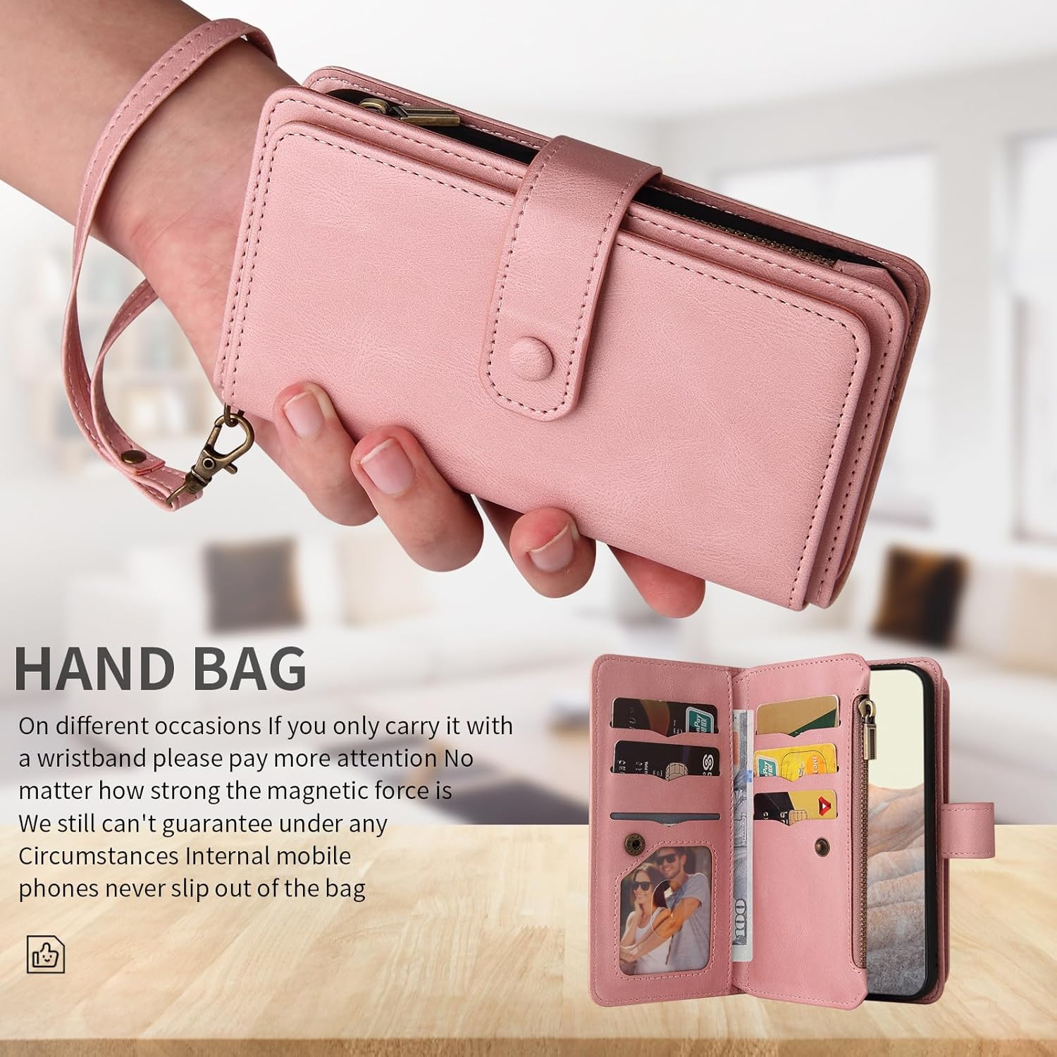 Asuwish Funda para teléfono para Google Pixel 6 Pro con protector de pantalla de vidrio templado y correa para la muñeca, soporte para tarjeta de