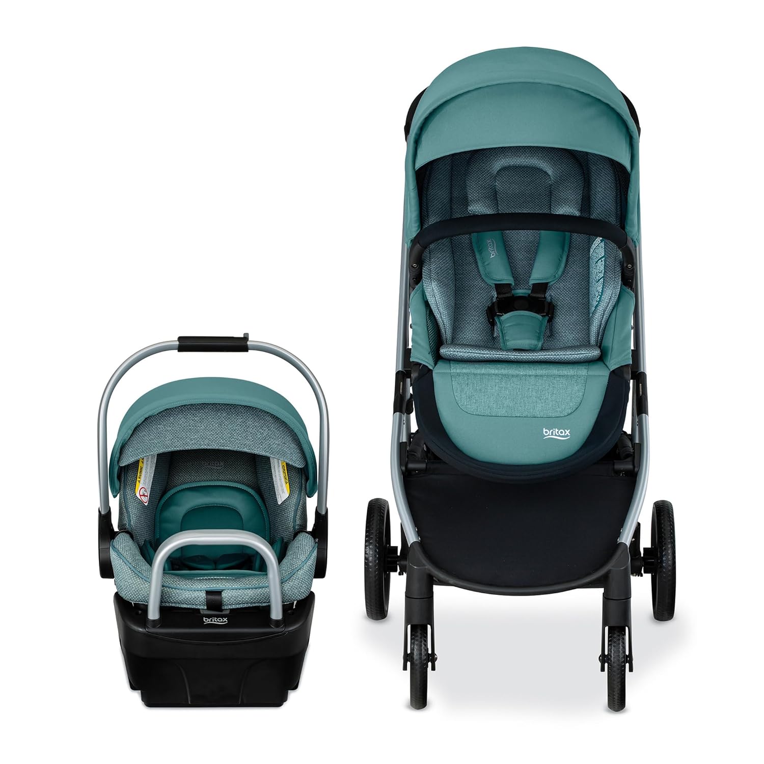 Britax Willow Grove SC – Sistema de viaje para bebé, asiento de automóvil infantil y cochecito combinado con base alpina, tecnología ClickTight,