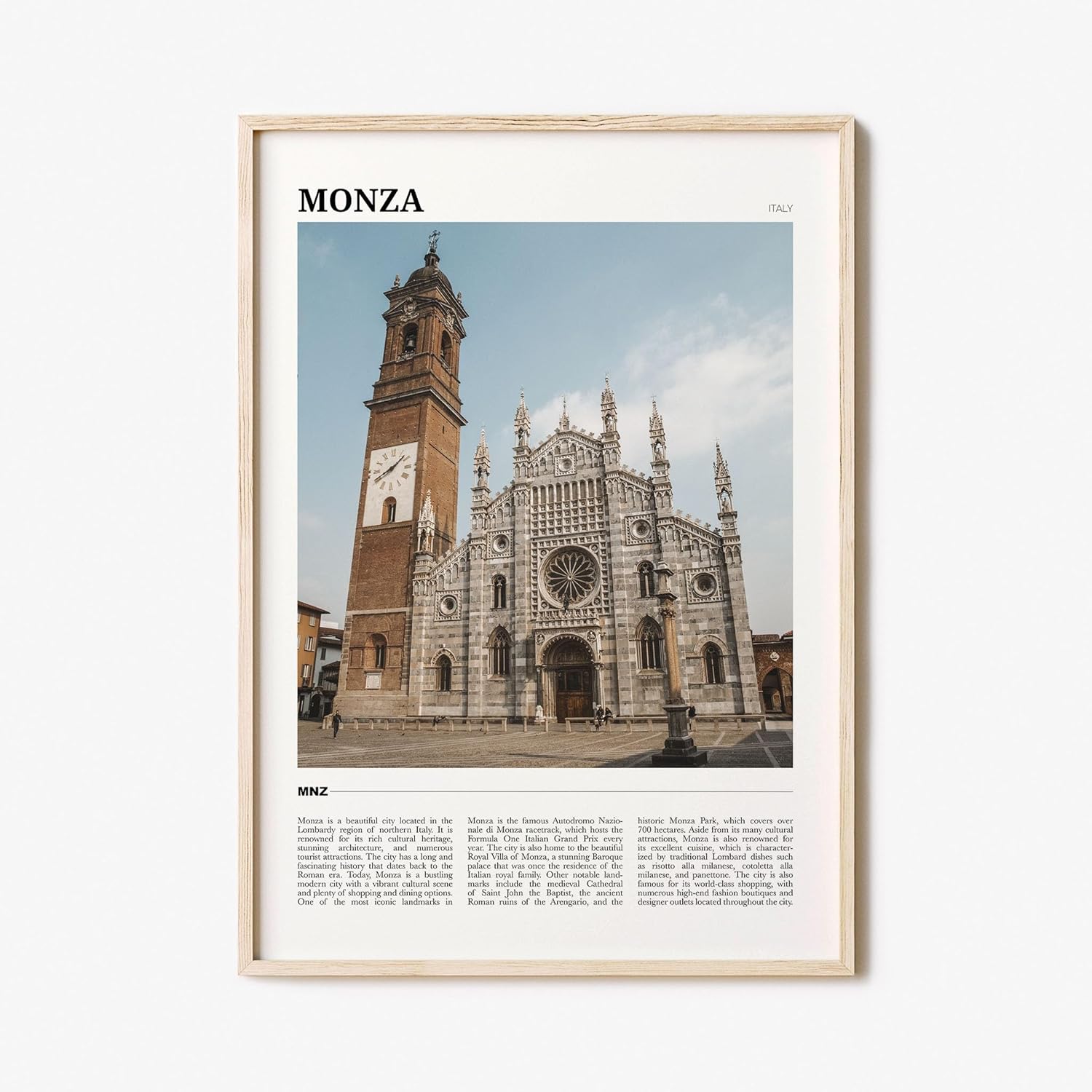 Monza Travel Poster, Monza Wall Art, Monza Poster Print, Monza Photo, Monza Decor, Italy