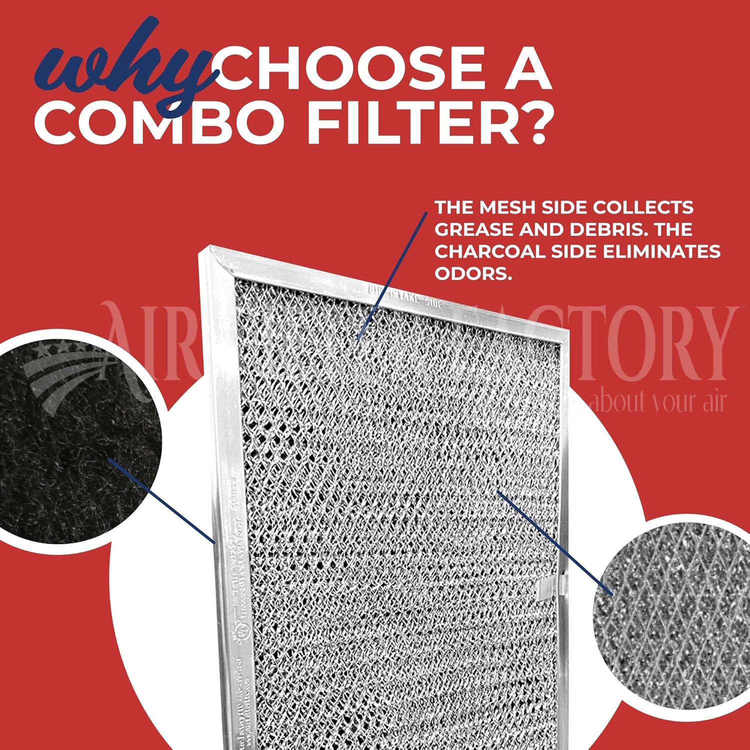 Air Filter Factory Repuesto para Broan Nutone QT2000 WA6500, 99010317, BPQTF, WA65F, S99010317 Filtro combinado de carbón de malla de aluminio