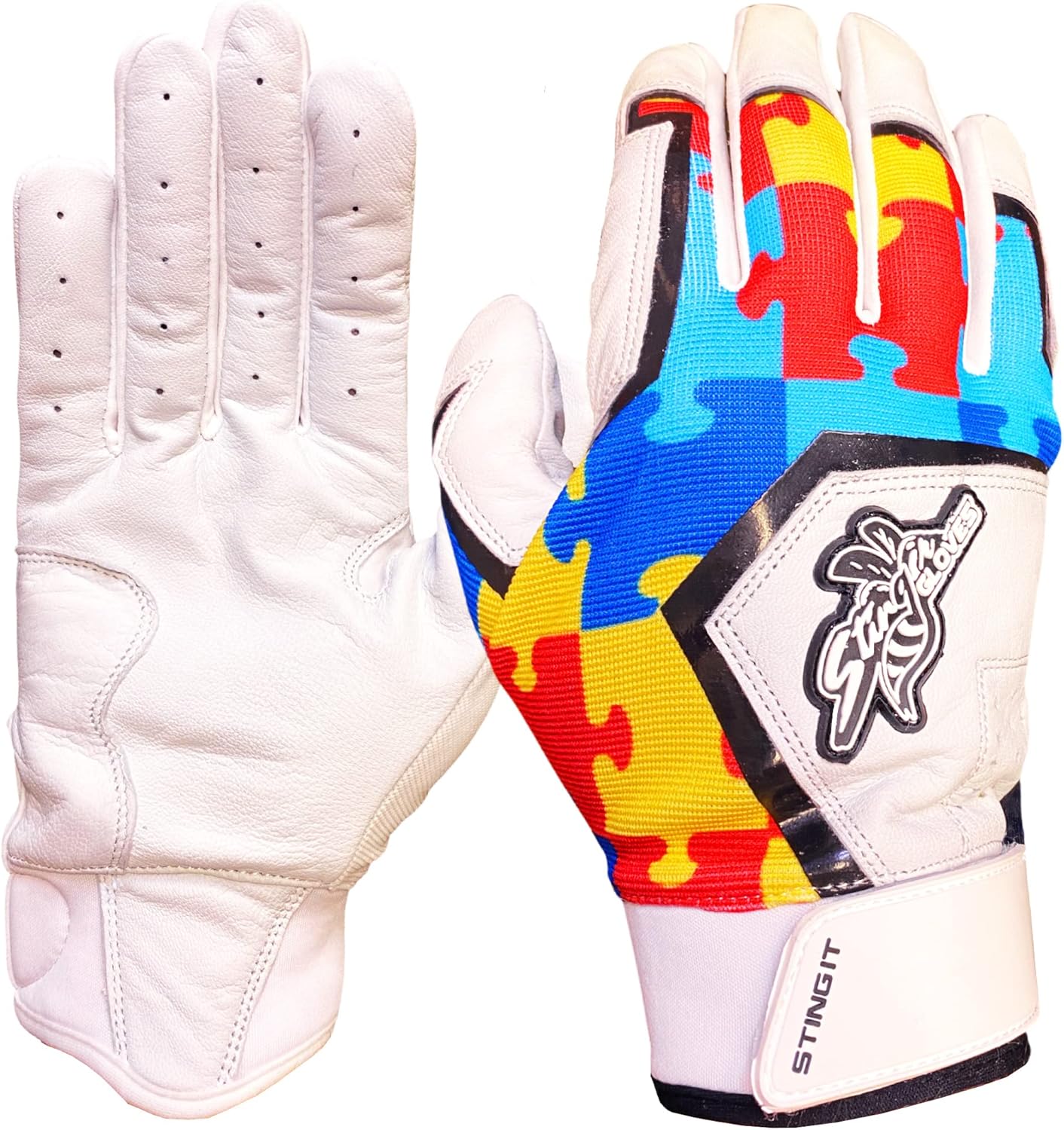 Stinger Sports Guantes de bateo Sting Squad  Guantes de béisbol y sóftbol para adultos y jóvenes, ultra suaves, duraderos, transpirables, piel de
