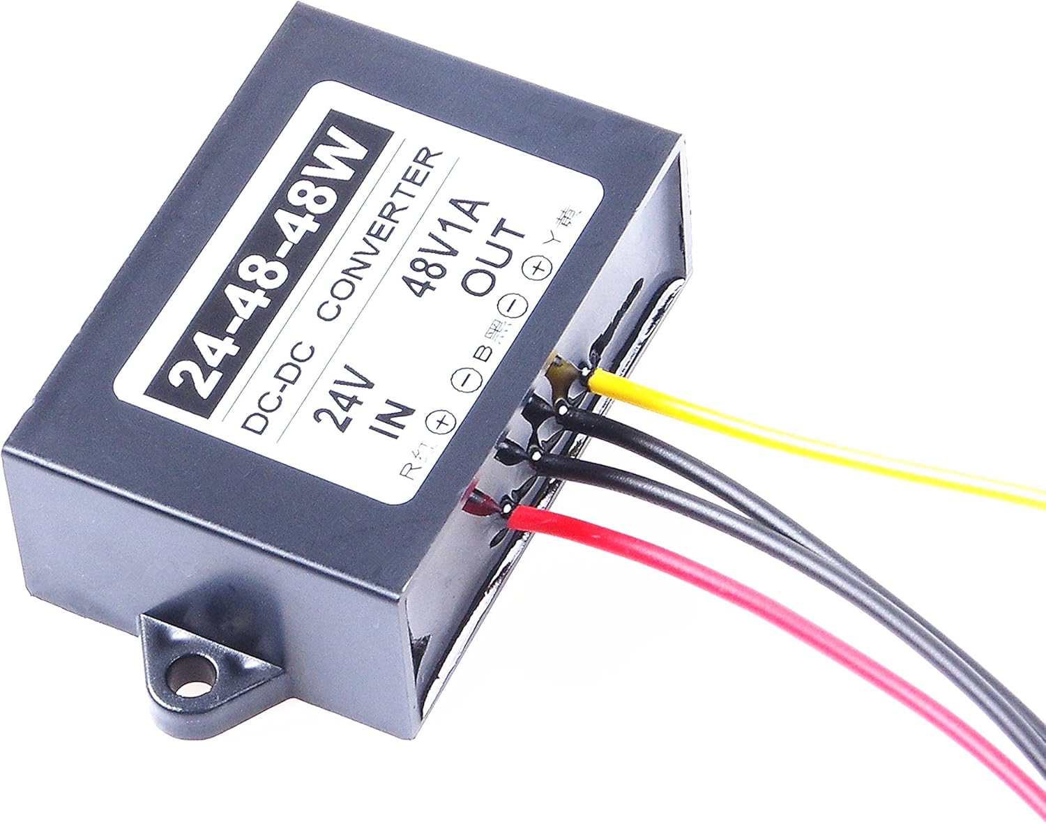 KNACRO 48V 1A 48W DC Convertir DC-DC 24V (18V – 32V) Paso hasta 48V Convertidor de aumento de voltaje Regulador Fuente de alimentación (1A)