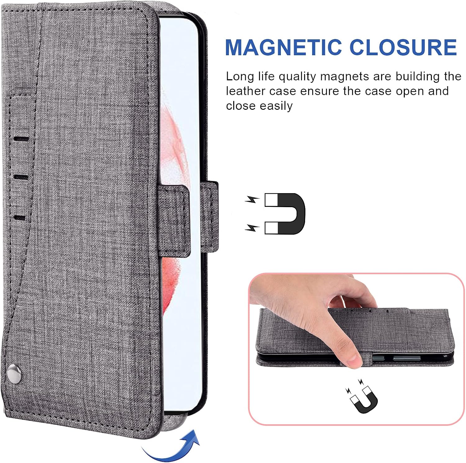 Asuwish Funda tipo cartera compatible con Samsung Galaxy S21 Plus Glaxay S21+ 5G, protector de pantalla de vidrio templado y portatarjetas para