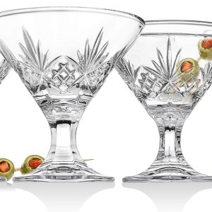 Godinger Vasos de Martini, Copa de Cóctel – Colección Dublín, juego de 4, 5 oz Godinger Vasos de Martini, Copa de Cóctel – Colección Dublín, juego de 4, 5 oz