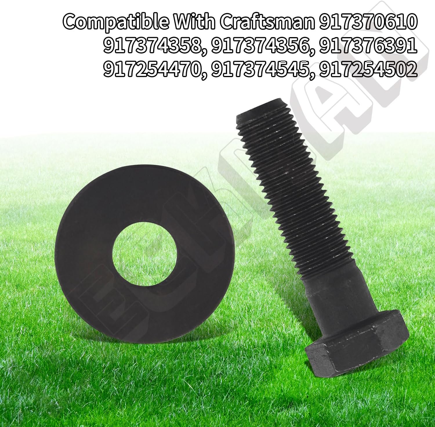 DECKMAN 1 adaptador de hoja 581473301 532421782 y 1 kit de pernos de hoja 532851084 851084 para Husqvarna HU700F, HU725F, HU775H, 421782Poulan