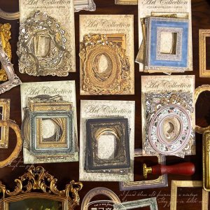 Exasinine 180 marcos vintage para álbumes de recortes, papel decorativo para álbumes de recortes, diario de basura, manualidades, manualidades, Exasinine 180 marcos vintage para álbumes de recortes, papel decorativo para álbumes de recortes, diario de basura, manualidades, manualidades,