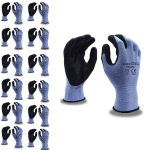 Cordova 6893S Cor-Touch Foam – Guantes de espuma de calibre 13, carcasa de nailon gris, revestimiento de palma de nitrilo de microespuma negra, Cordova 6893S Cor-Touch Foam – Guantes de espuma de calibre 13, carcasa de nailon gris, revestimiento de palma de nitrilo de microespuma negra,